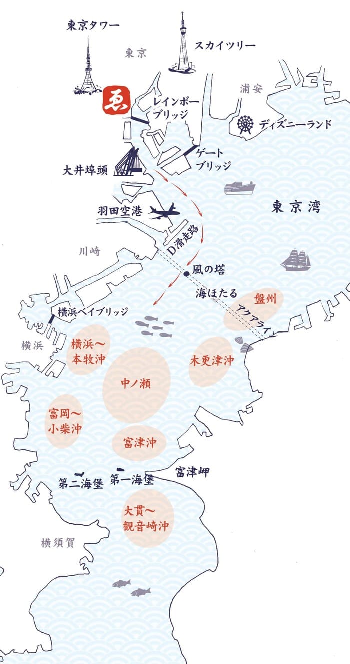 東京湾釣りマップ